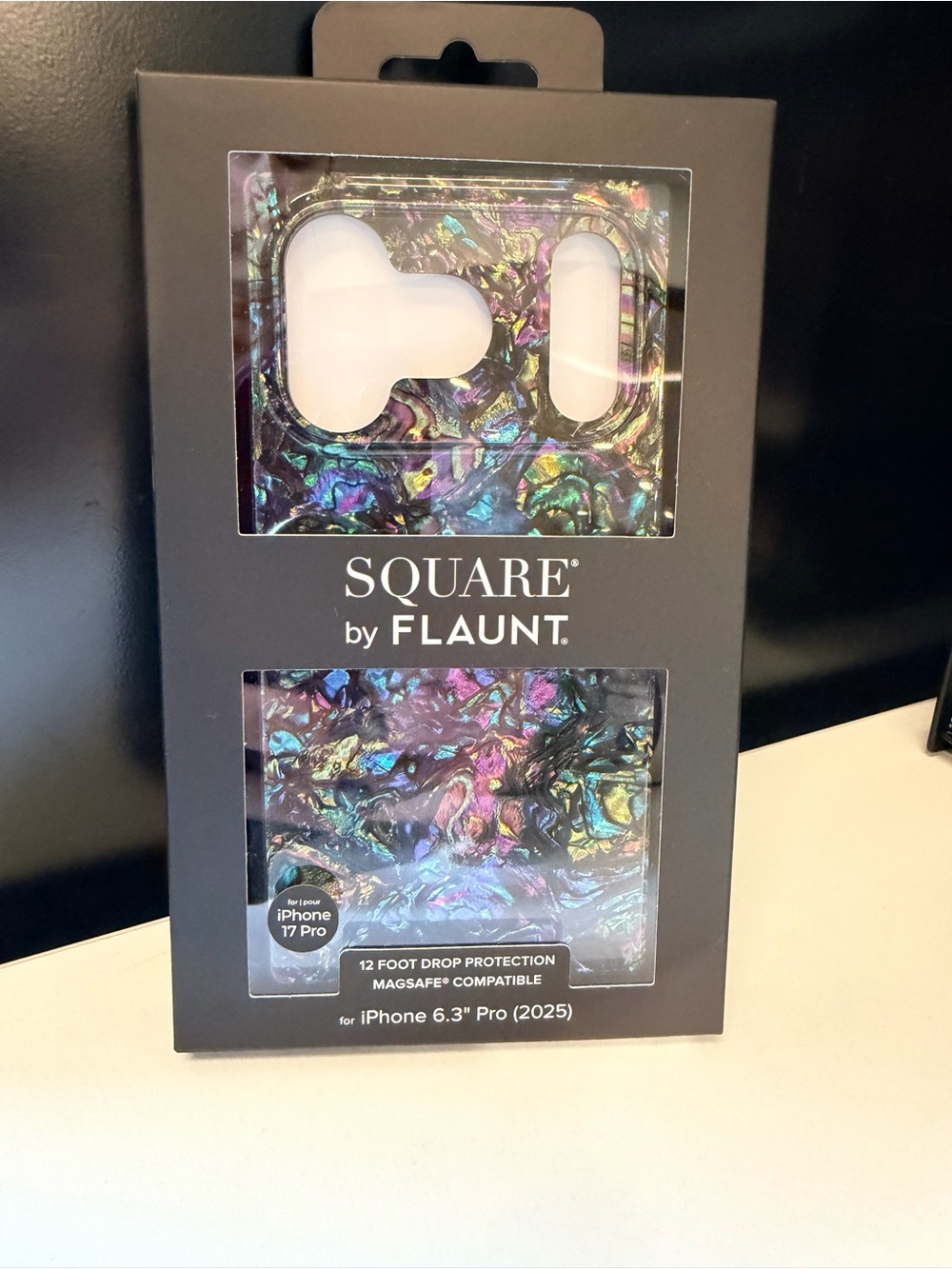 SQUARE by FLAUNT Faux Abalone Shell Case for iPhone 17 (6.3") Pro